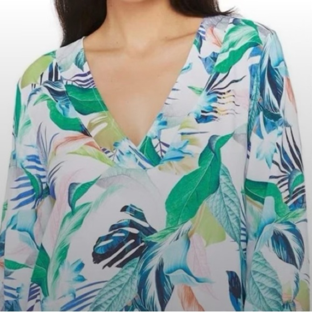 XL La Blanca Tropical Swim Cover up - Picture 2 of 5